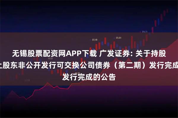 无锡股票配资网APP下载 广发证券: 关于持股5%以上股东非公开发行可交换公司债券（第二期）发行完成的公告