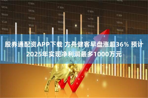 股券通配资APP下载 方舟健客早盘涨超36% 预计2025年实现净利润最多1000万元